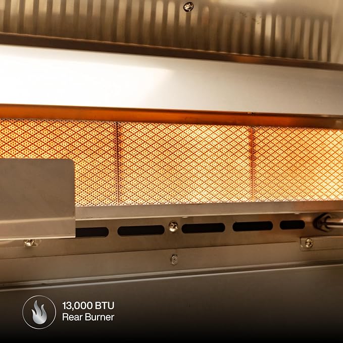Spire Premium 6 Burner Built In Gas Grill Island Head, Stainless Steel 36 Inch - Image 5