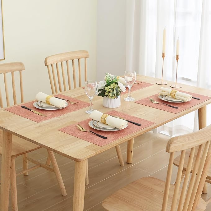 Homaxy Faux Leather Heat Resistant Placemats - Image 7