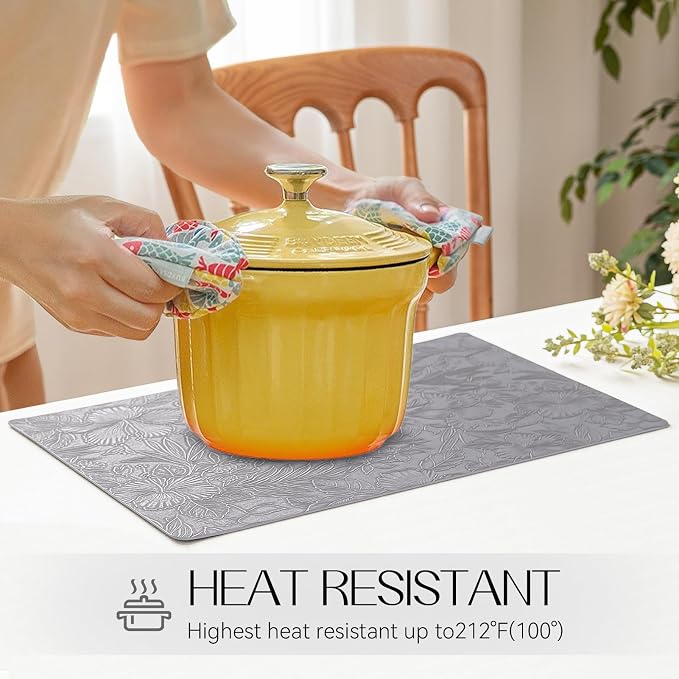 Romanstile Vinyl Placemats Set of 8-12 X 18 Inch - Image 3