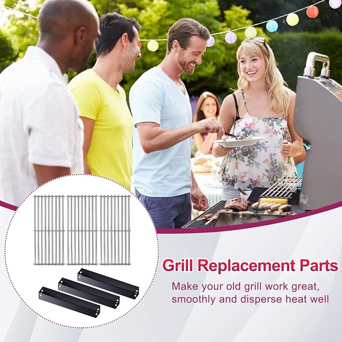 95051 Porcelain Steel Heat Plate and 19.75" Stainless Steel Grill Grate - Image 8