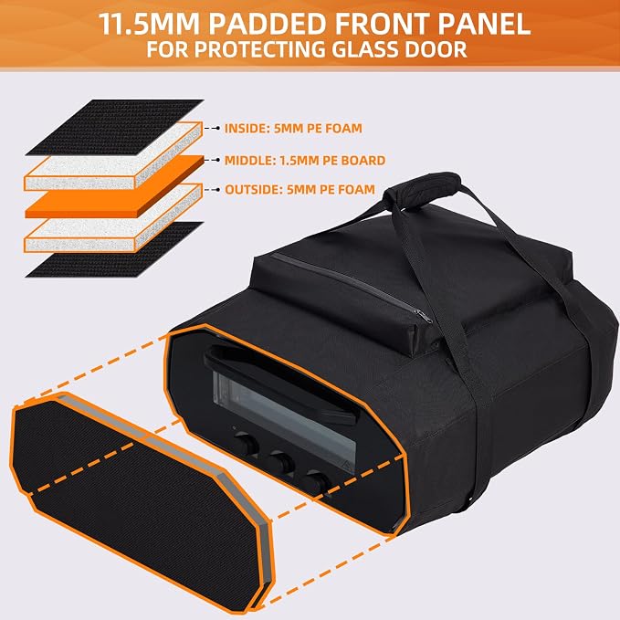 NOELIFE Carry Cover for Ooni Volt 12, Waterproof Electric Pizza Oven Cover - Image 3
