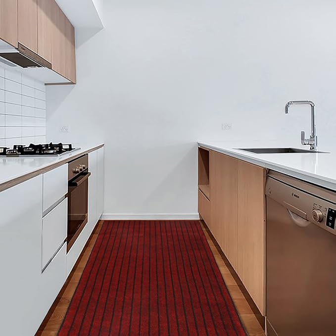 4' x 79' Runner Rugs with Rubber Backing, Indoor Outdoor Utility Carpet Runner - Image 8