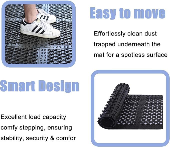 Anti-Fatigue Rubber Floor Mat, Indoor & Outdoor Use - Image 3