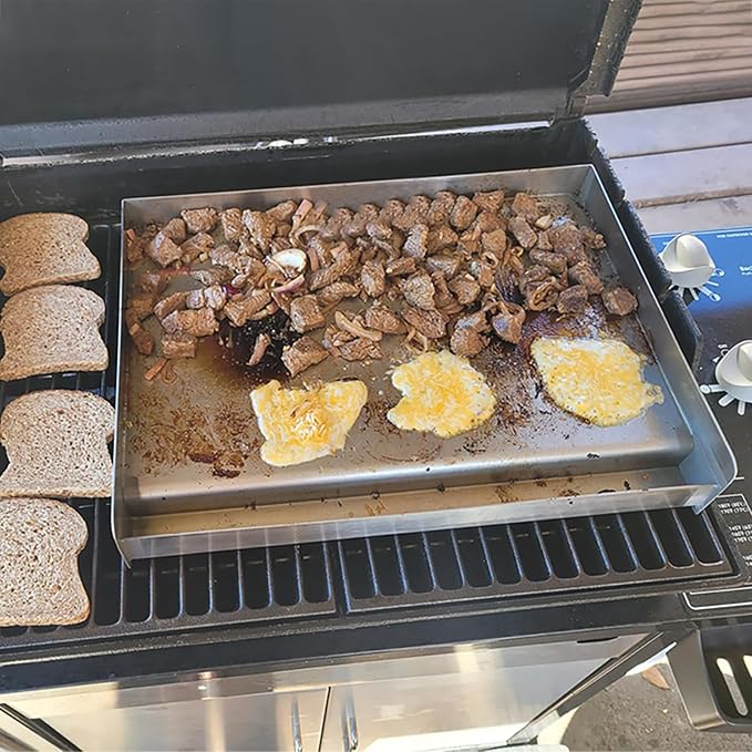 Universal Stainless Steel Griddle Flat Top Plate Grill-Top Griddle Pan - Image 8