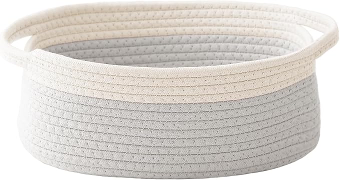 Woven Basket, Small Rope Storage Bin by JMvicyroam
