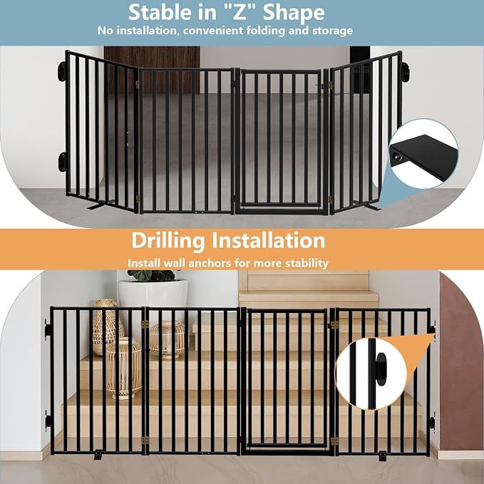 Full Metal Freestanding Dog Gates - Image 4