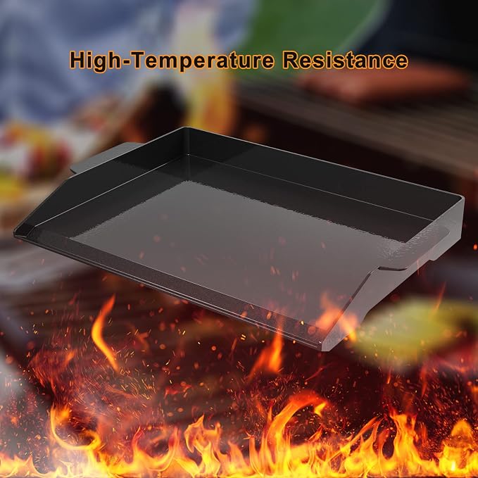 Onlyfire Universal Enamelled Cast Iron Cooking Griddle, Nonstick Coating - Image 4