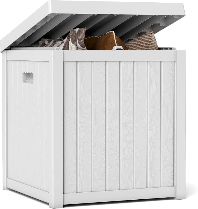 ZYJOYY 51 Gallon Resin Deck Box, Outdoor Storage Box Waterproof by ZYJOYY