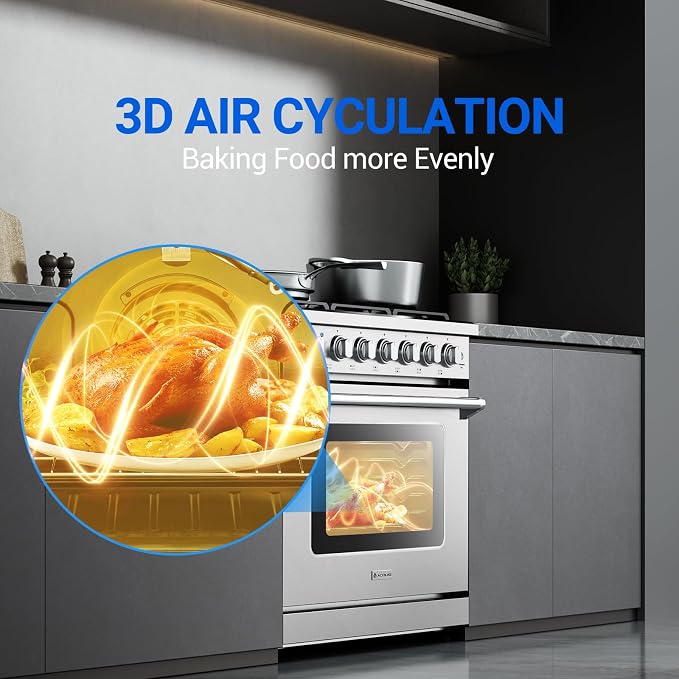 AAOBOSI 36 Inch Front Control Gas Range Oven - Image 4