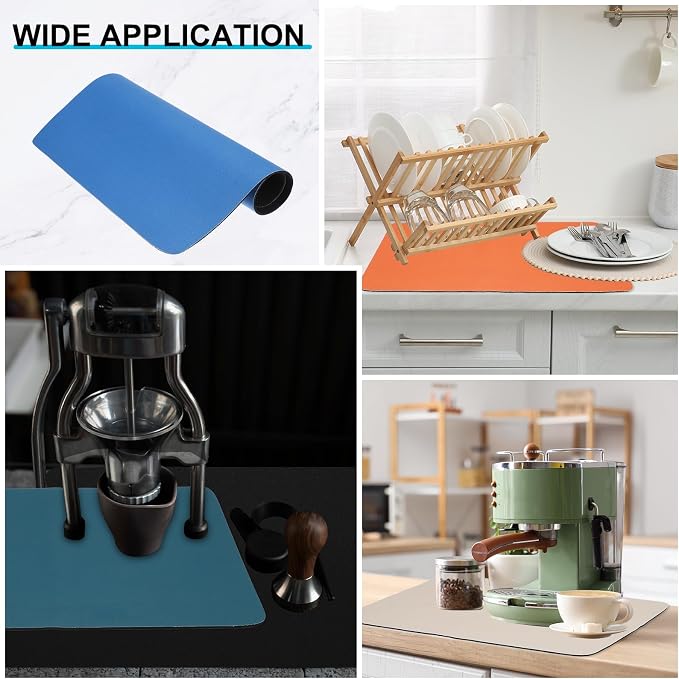 uxcell Silicone Mats for Kitchen Counter, 23.6" x 15.7" Non-Slip Countertop - Image 5