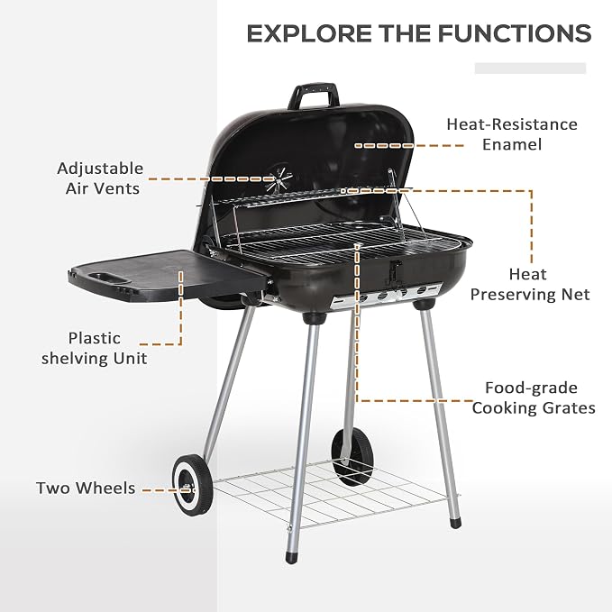 21 Inch Portable Charcoal Grill - Image 5