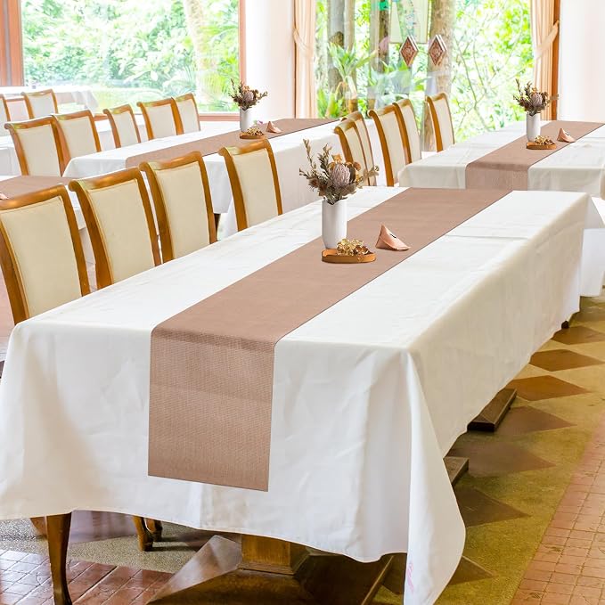 20 Pieces Boho Disposable Table Runners Roll 12x72 Inch, Non-Woven Waterproof - Image 7