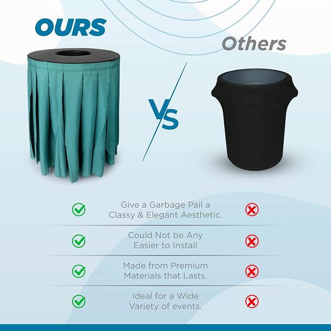 Black Trash Can Topper Cover - Image 4