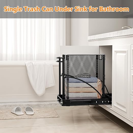 ANASTA Cabinet Trash Can Pull Out Kit, Heavy Duty Under Sink Garbage Can Pull - Image 3
