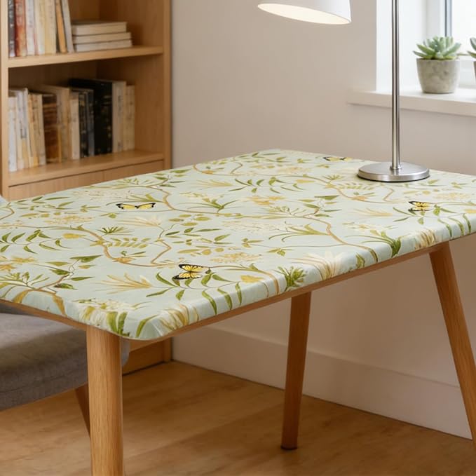 Rectangle Picnic Table Cloth, Elastic Waterproof Fitted Vinyl Tablecloths - Image 8