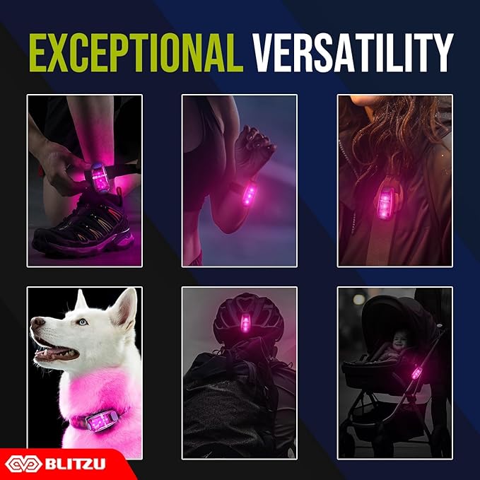 4 Pack LED Safety Light, Clip on Reflective Gear Lights - Image 3