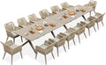 PURPLE LEAF 16 Pieces Outdoor Patio Dining Set All-Weather PE Rattan Furniture by PURPLELEAF