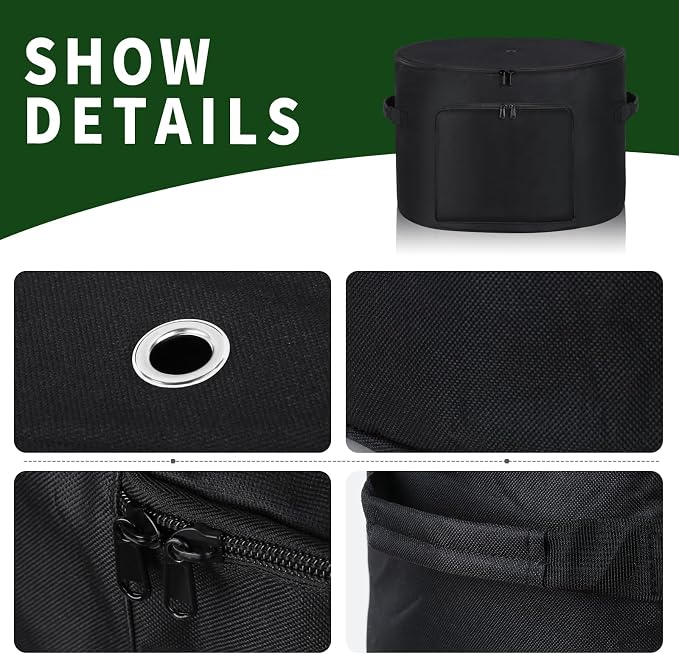 Garden Water Hose Holder Storage Bag Pot，Water Hose Hider，Holds 150 ft Hose - Image 3