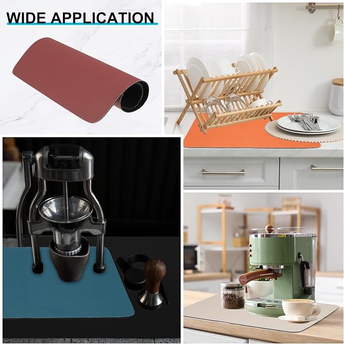 uxcell Silicone Mats for Kitchen Counter, 35.4" x 23.6" Non-Slip Countertop - Image 5
