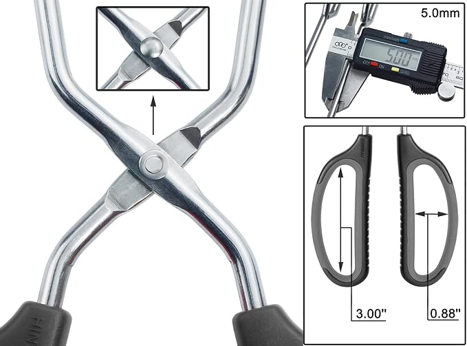 Stainless Steel Scissor Tongs Cooking Tongs Set - Image 3