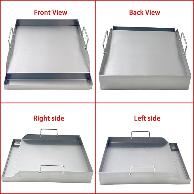 Direct Store Parts DS125 Stainless Steel BBQ Cooking Griddle, Universal Flat - Image 3
