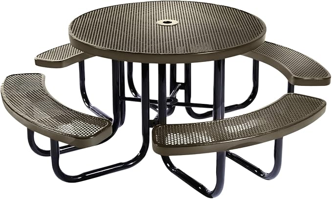 COATEDOUTDOORFURNITURE Heavy-Duty Portable Outdoor Picnic Table by CoatedOutdoorFurniture