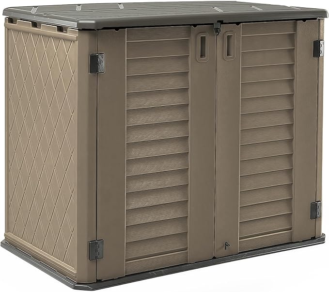 HOMSPARK Storage Shed Weather Resistance, Horizontal Storage Shed by HOMSPARK