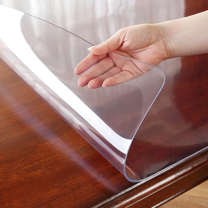 OstepDecor Clear Table Protector 19 x 63 Inch, 2mm Thick Plastic Table Cover - Image 7