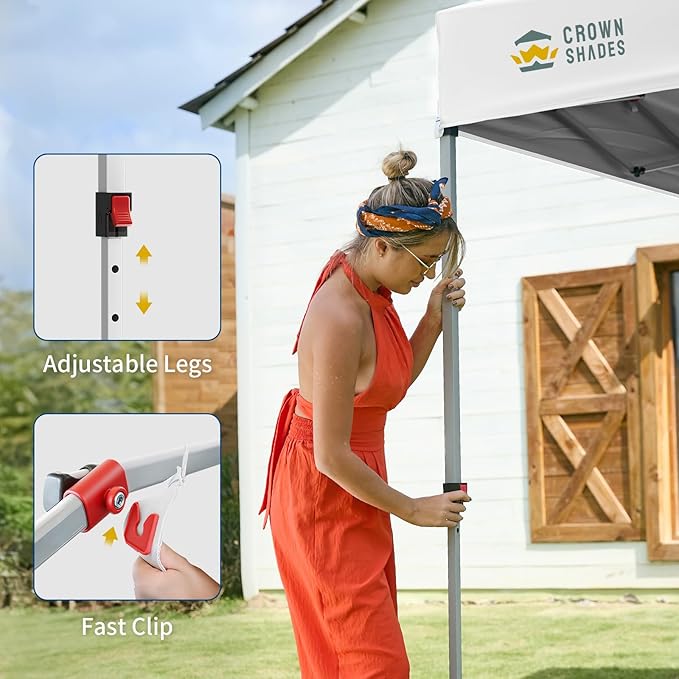 CROWN SHADES 12x12 Pop Up Canopy Tent Instant Commercial - Image 4