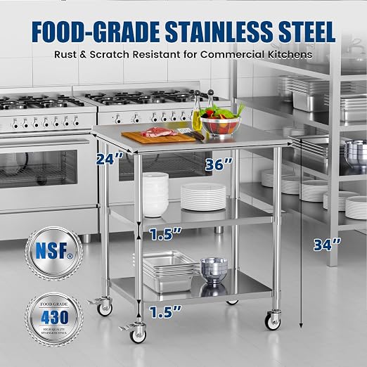 Stainless Steel Work Table - Image 3