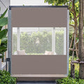 Domi Heavy Duty Outdoor Clear Panel Curtain, 18 oz Waterproof PVC Polyester by domioutdoorliving