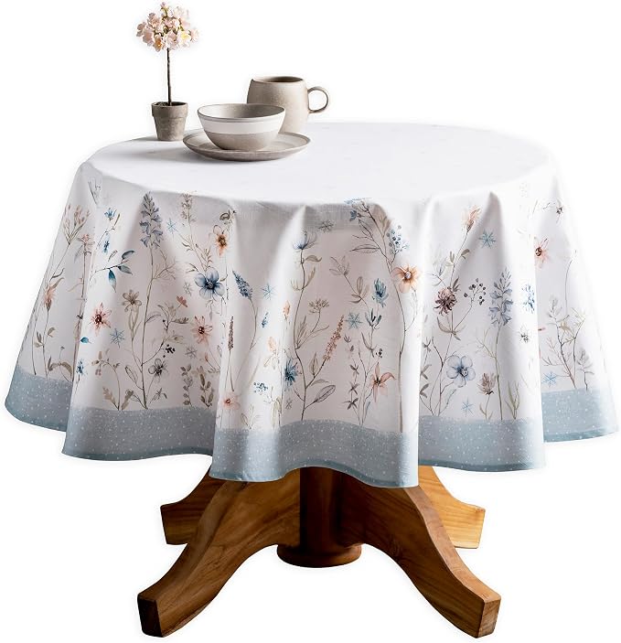 Maison d' Hermine Table Cloth Round Table 100% Cotton 63 Inches Fall Tablecloth by MaisondHermine