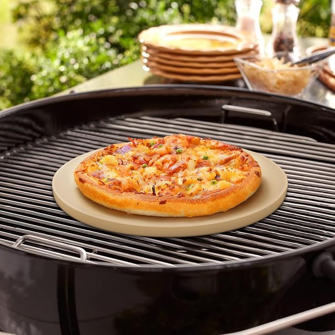 Unicook 12 Inch Round Pizza Stone, Heavy Duty Cordierite Bread Baking Stone - Image 9
