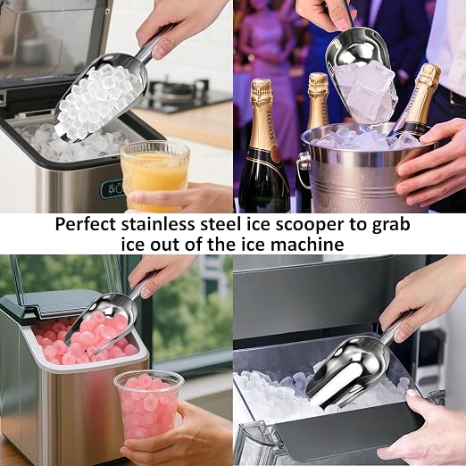 Juome Stainless Steel Ice Scoop - Image 7