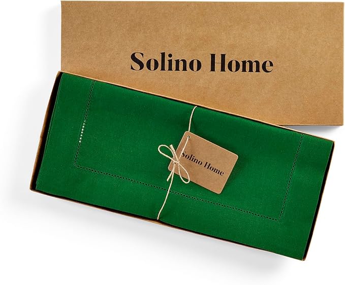Solino Home Linen Garden Green Table Runner 132 Inches Long - Image 5