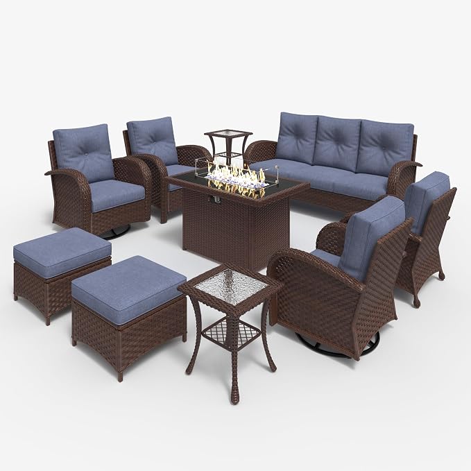 LayinSun 10 Pieces Outdoor Patio Furniture Set - Image 2