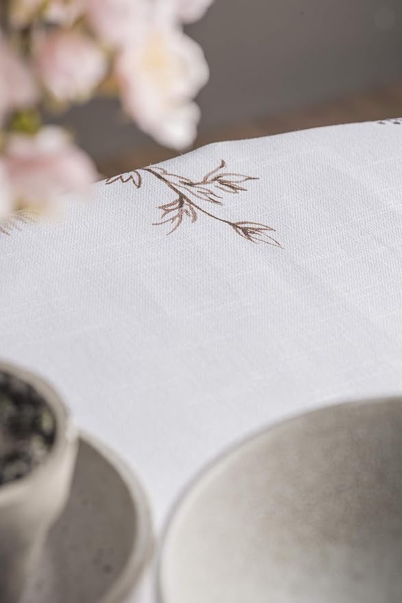 Maison d' Hermine Table Cloth Round Table 100% Cotton 63 Inches Tablecloth - Image 7