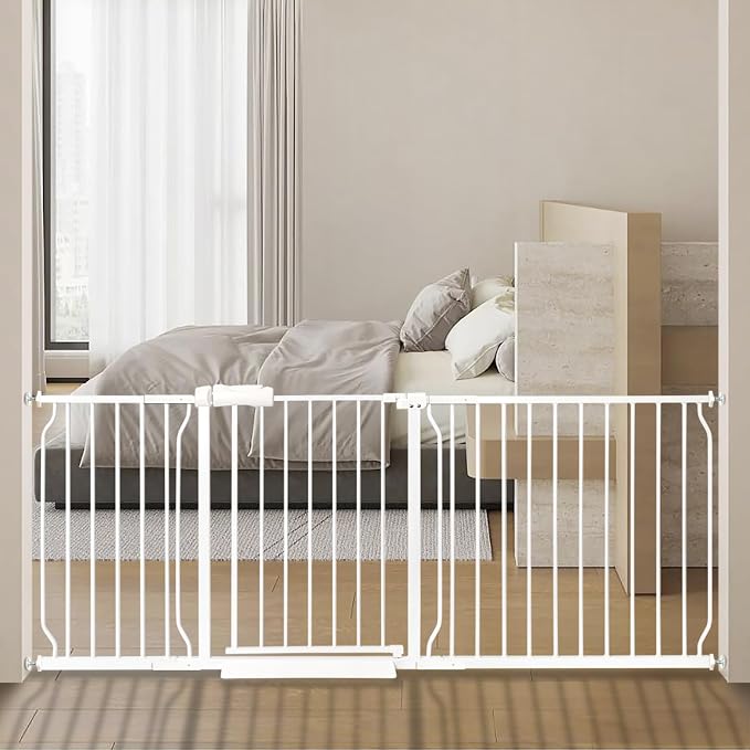 Extra Wide Baby Gate 71.65-76.38 Pressure Mounted, Child Dog Pet Safety Gates by Unknown