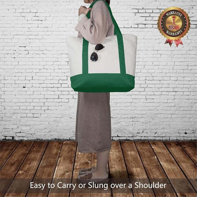 TOPDesign 3-Pack Canvas Tote Bags - Image 2