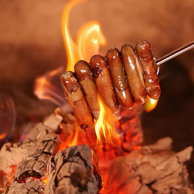 32" Heavy Duty Hot Dog Roasting Sticks - Image 4