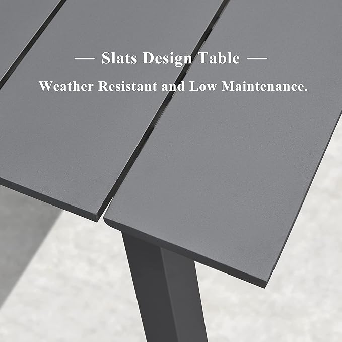 PURPLE LEAF 11 Pieces Outdoor Dining Set Patio Furniture Set - Image 4
