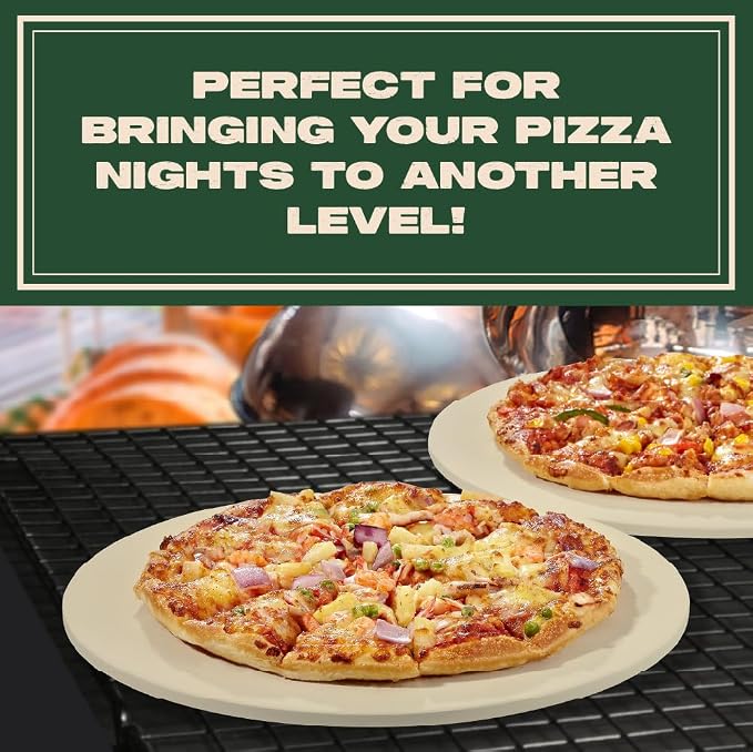 Concord Pizza Stone with Cordierite Heatwell Technology. Pizza and Bread Baking - Image 6