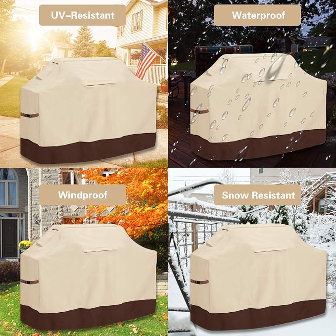 Vailge 72-inch Heavy Duty BBQ Cover, Waterproof & Dust-proof, UV & Rip Resistant - Image 7