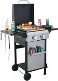 2-Burner Gas Grill, 24600 BTU Portable BBQ by CubisVeta