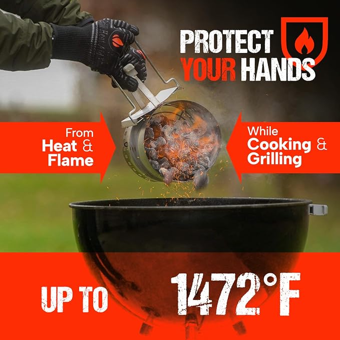 GRILL HEAT AID BBQ Grill Gloves 1472°F - Image 8