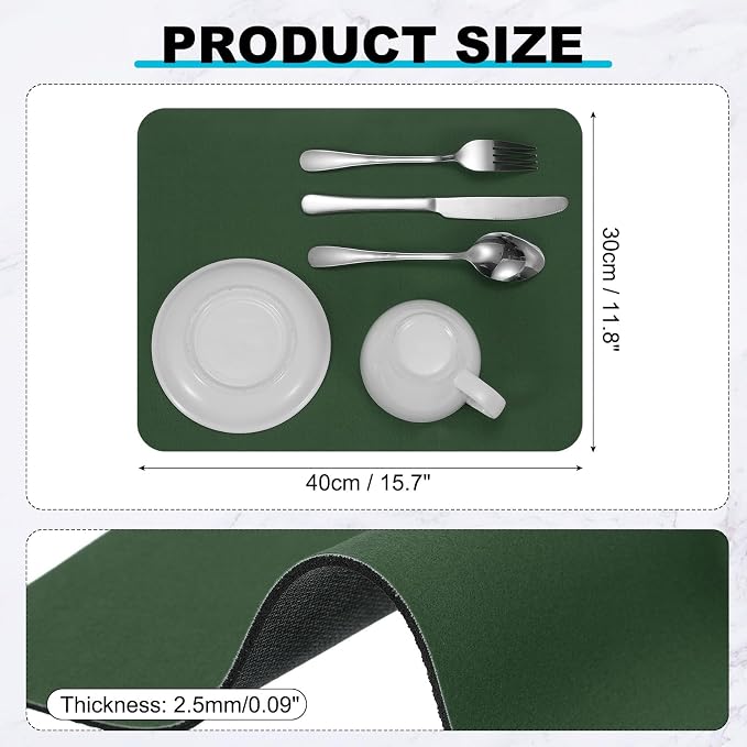 uxcell Silicone Mats for Kitchen Counter, 15.7" x 11.8" Non-Slip Countertop - Image 2