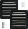 2pcs Attic Vent Soffit Vent Aluminum Wall Vent Metal Shed Vent Square Vent by Unknown