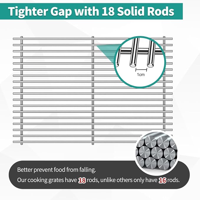 7620 Porcelain Flavorizer Bars 7524 Stainless Steel Grill Grates - Image 3