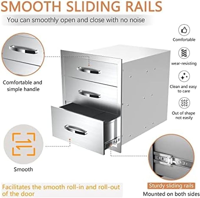 Stainless Steel Outdoor Kitchen Drawers - Image 5