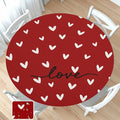 Valentines Day Round Fitted Tablecloth by Unknown